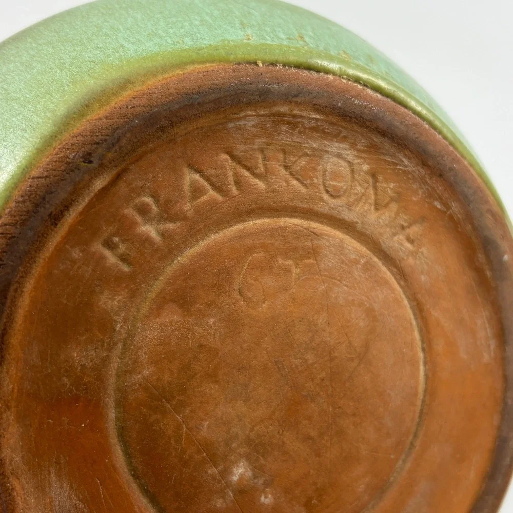 Vintage Frankoma Plainsman Teapot with Lid Prairie Green 4 Cup Flaws